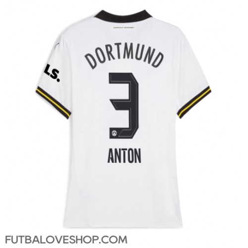 Dres Borussia Dortmund Waldemar Anton #3 Tretina pre Ženy 2024-25 Krátky Rukáv